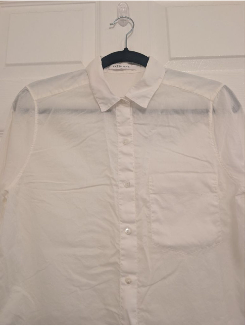 Everlane White Button Up Shirt SP Career Basic Essential Wardrobe Capsule - Picture 2 of 7